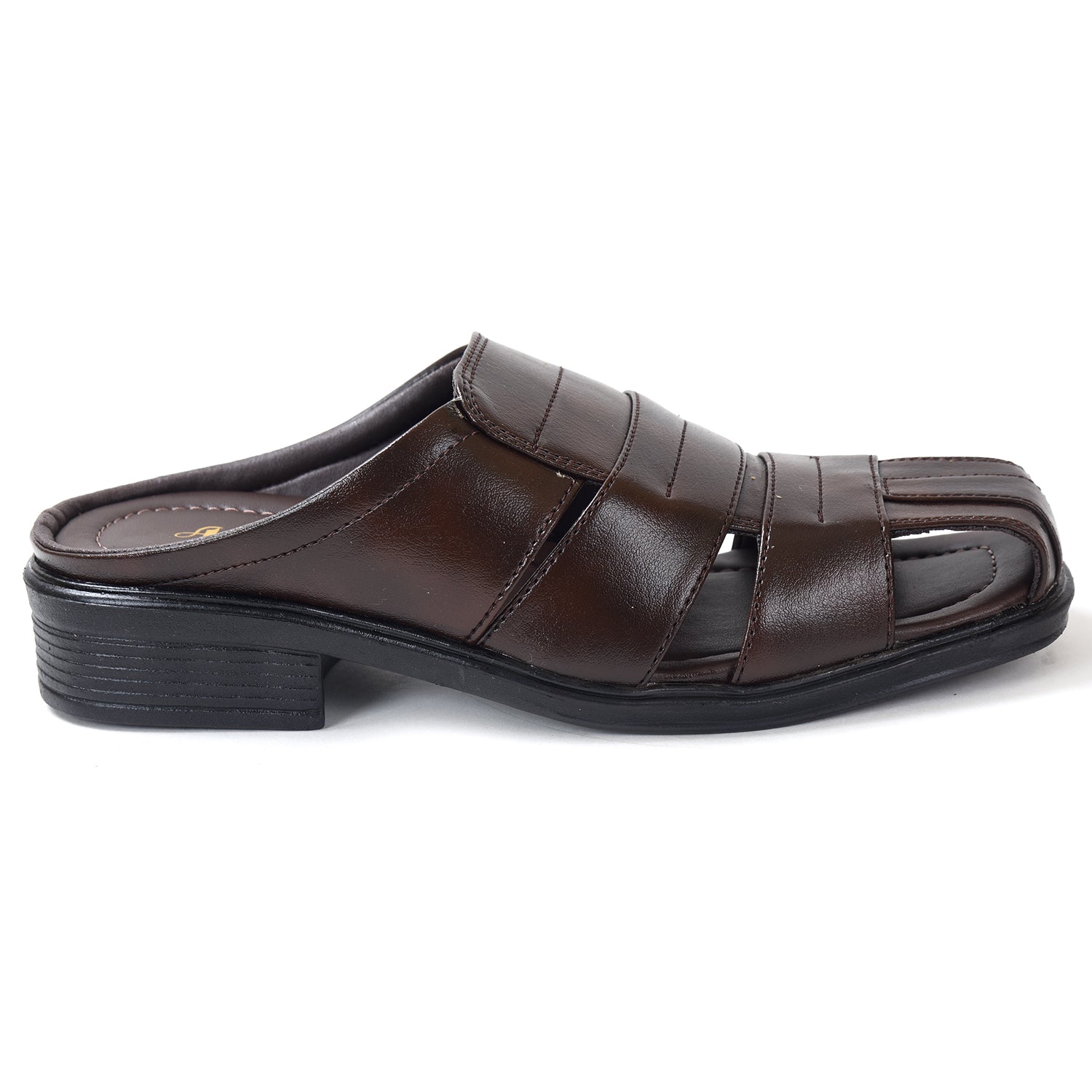 Ajanta Men's Brown Sandals | Durable Synthetic Upper | Sturdy PVC Sole | Comfortable Daily Wear Sandal CG1075