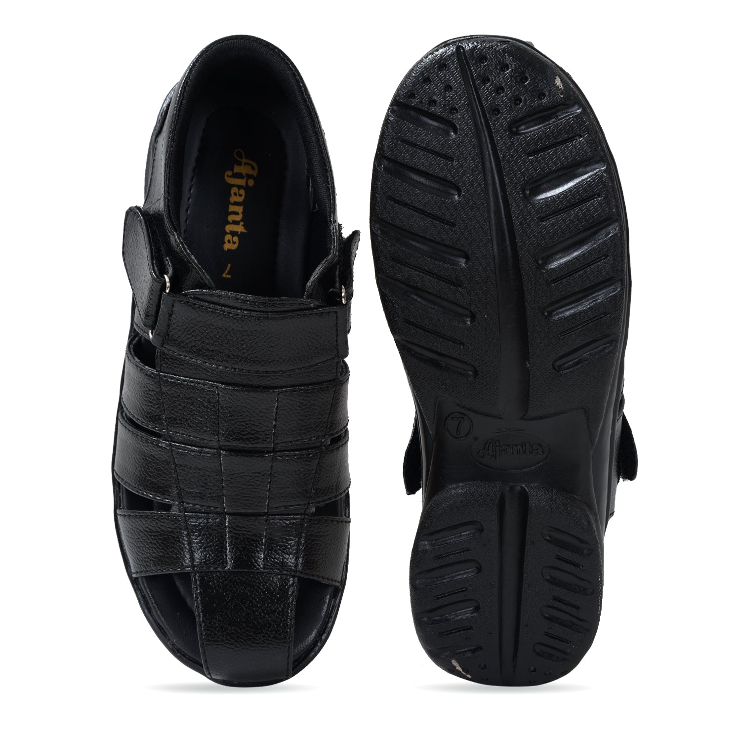 Ajanta Men’s Slip-On Roman Outdoor Sandals for Daily Wear