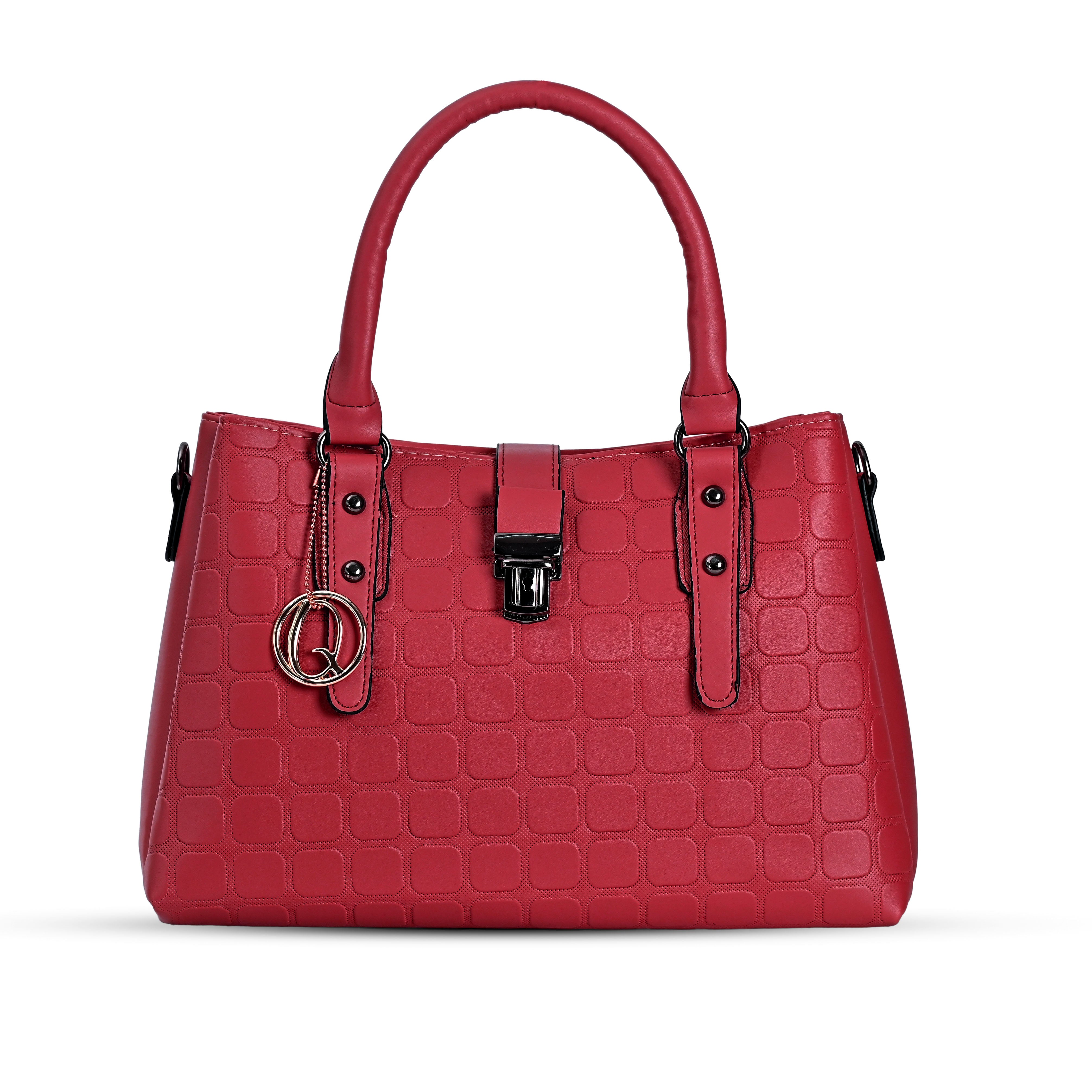 QIARRA Women's Maroon Trendy Handbag Modern Everyday Handbag With Minimalist Design VB8039