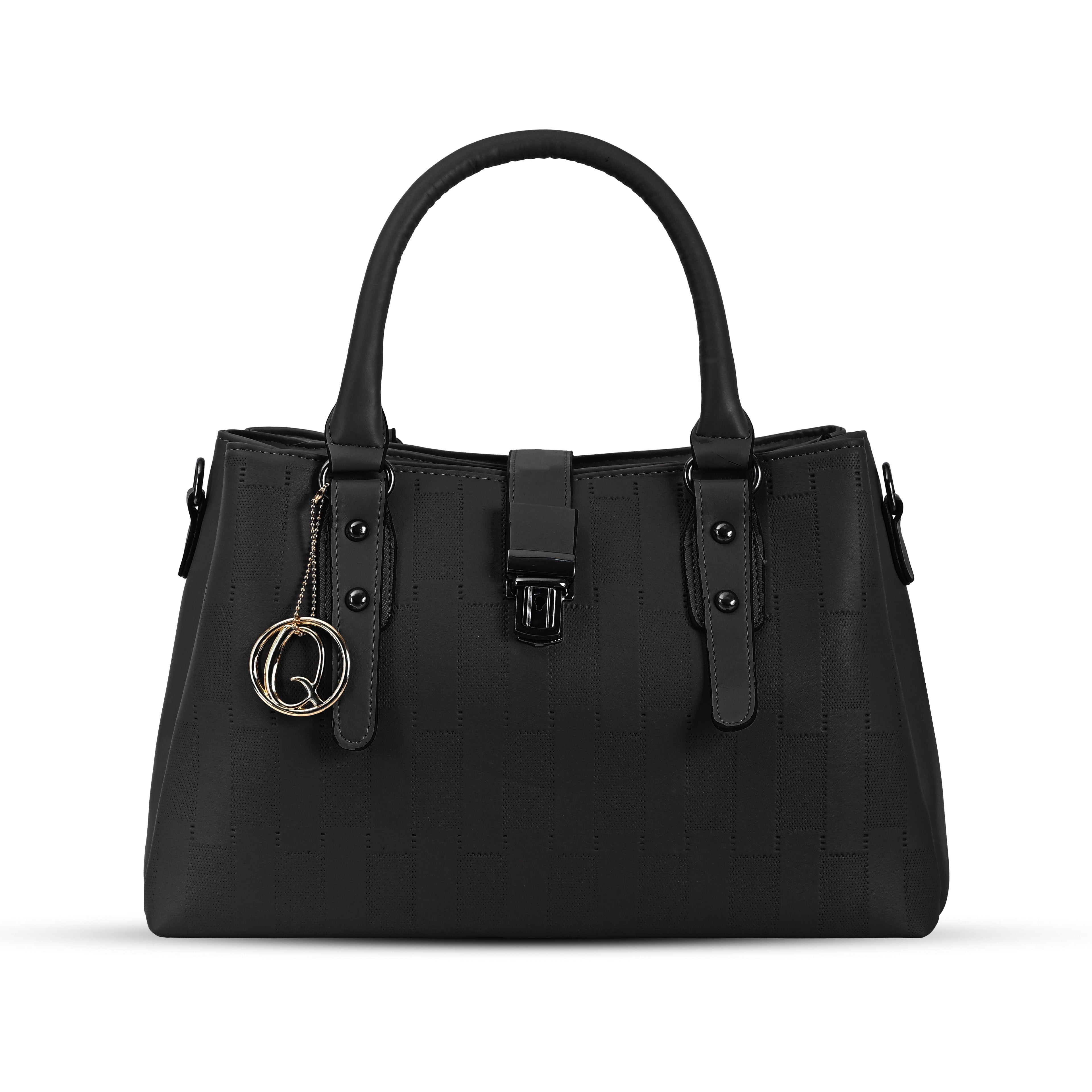 QIARRA Women's Black bag , Small Crossbody Bag, Casual Daily Handbag with Simple and Trendy Design VB8040