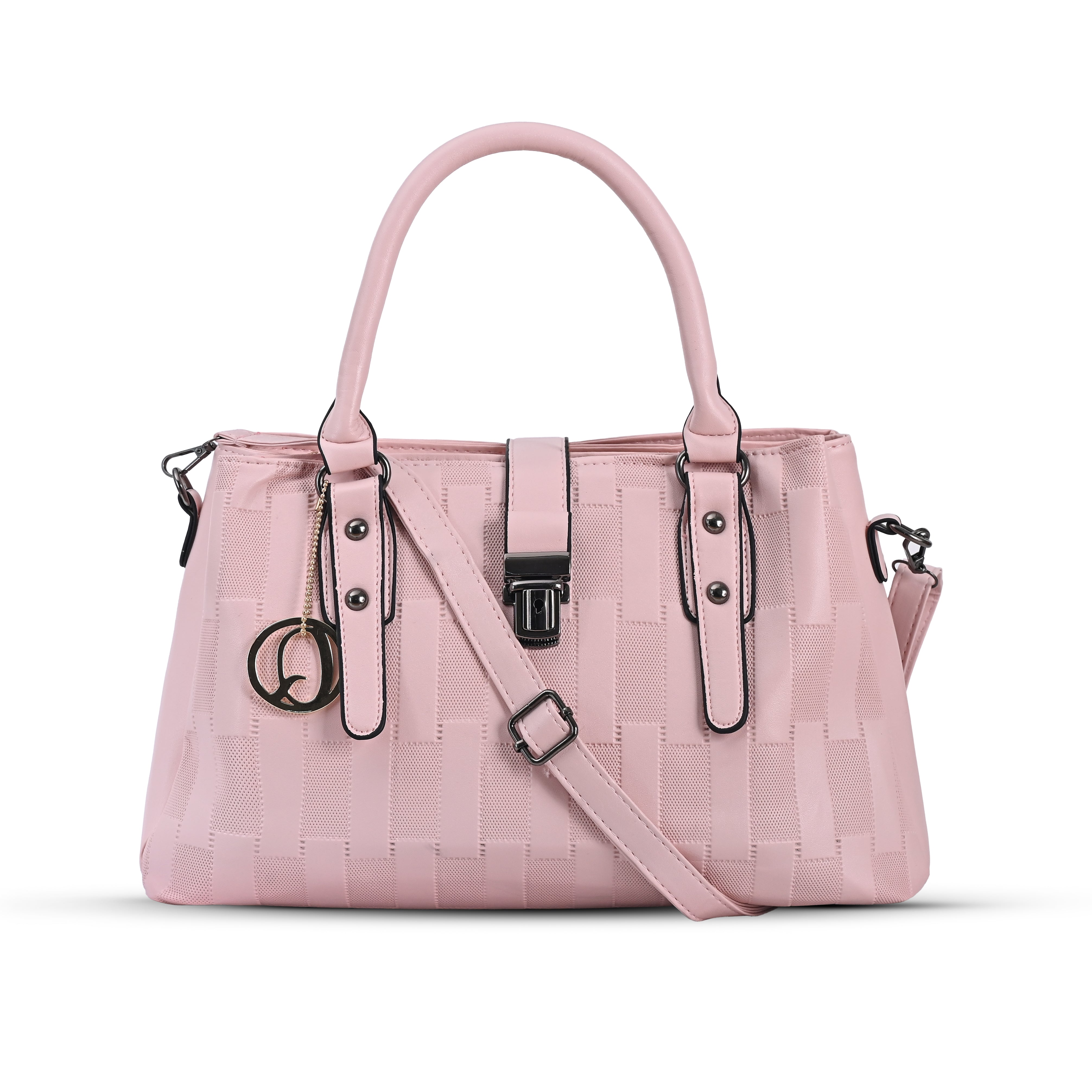 QIARRA Women's Pink bag, Small Crossbody Bag, Casual Daily Handbag with Simple and Trendy Design VB8041