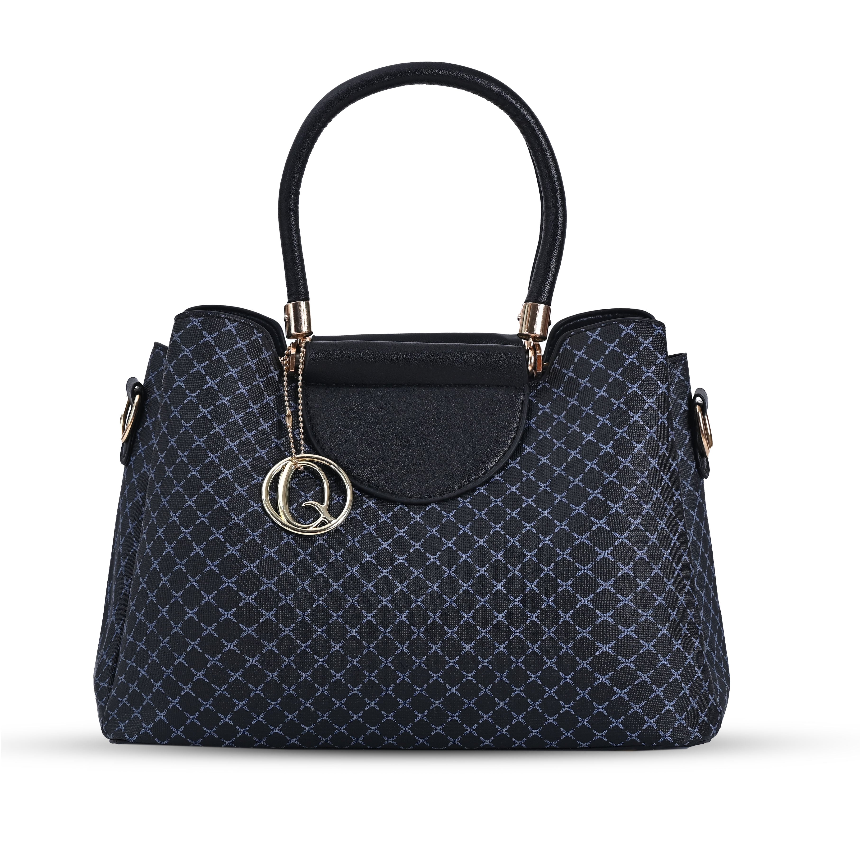 QIARRA Women's Black bag, Small Satchel Bag- Stylish, Casual, Daily Handbag, Purse For Women VB8059