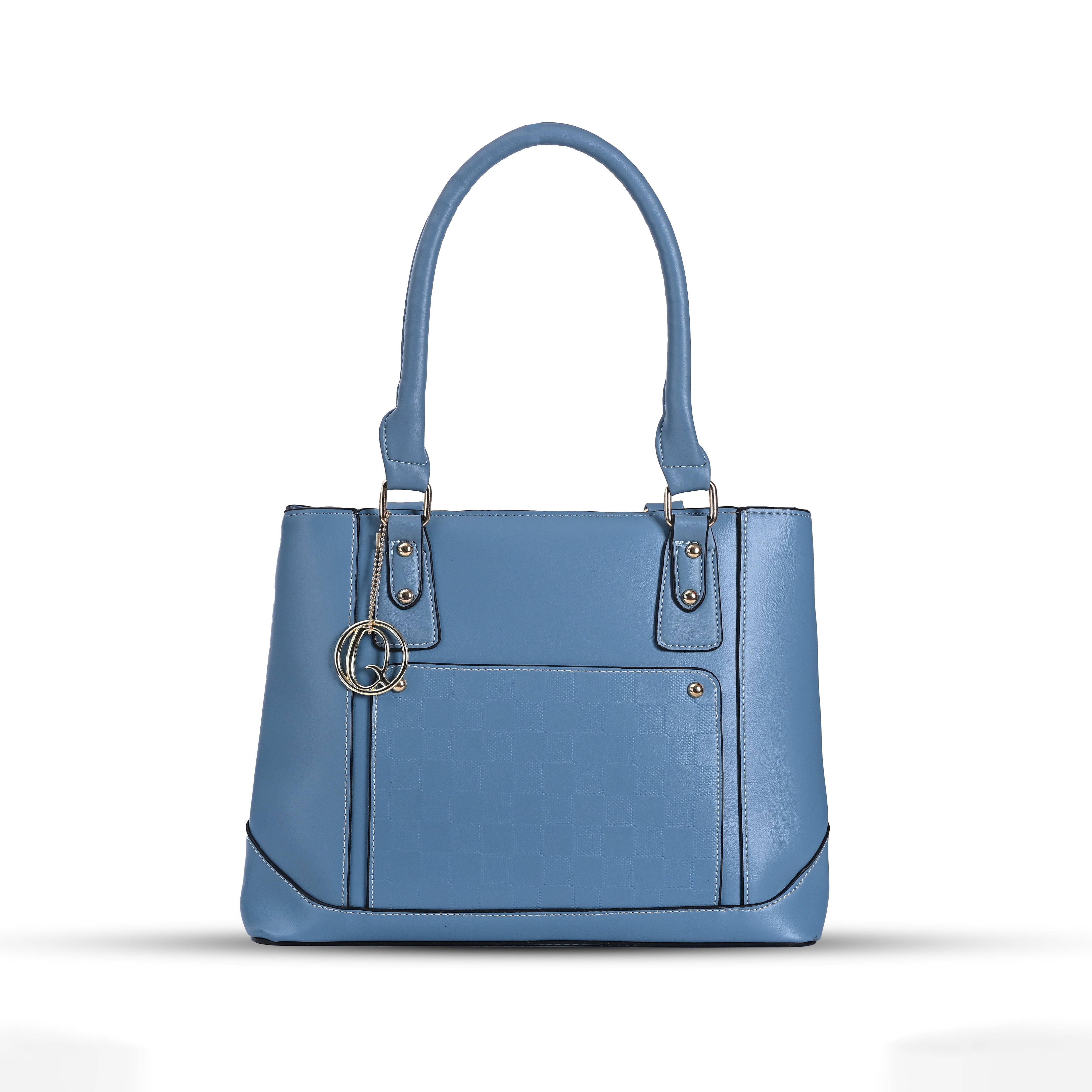 QIARRA Women's Sky Blue Small Satchel Bag- Stylish, Casual, Daily Handbag, Purse For Women VB8080