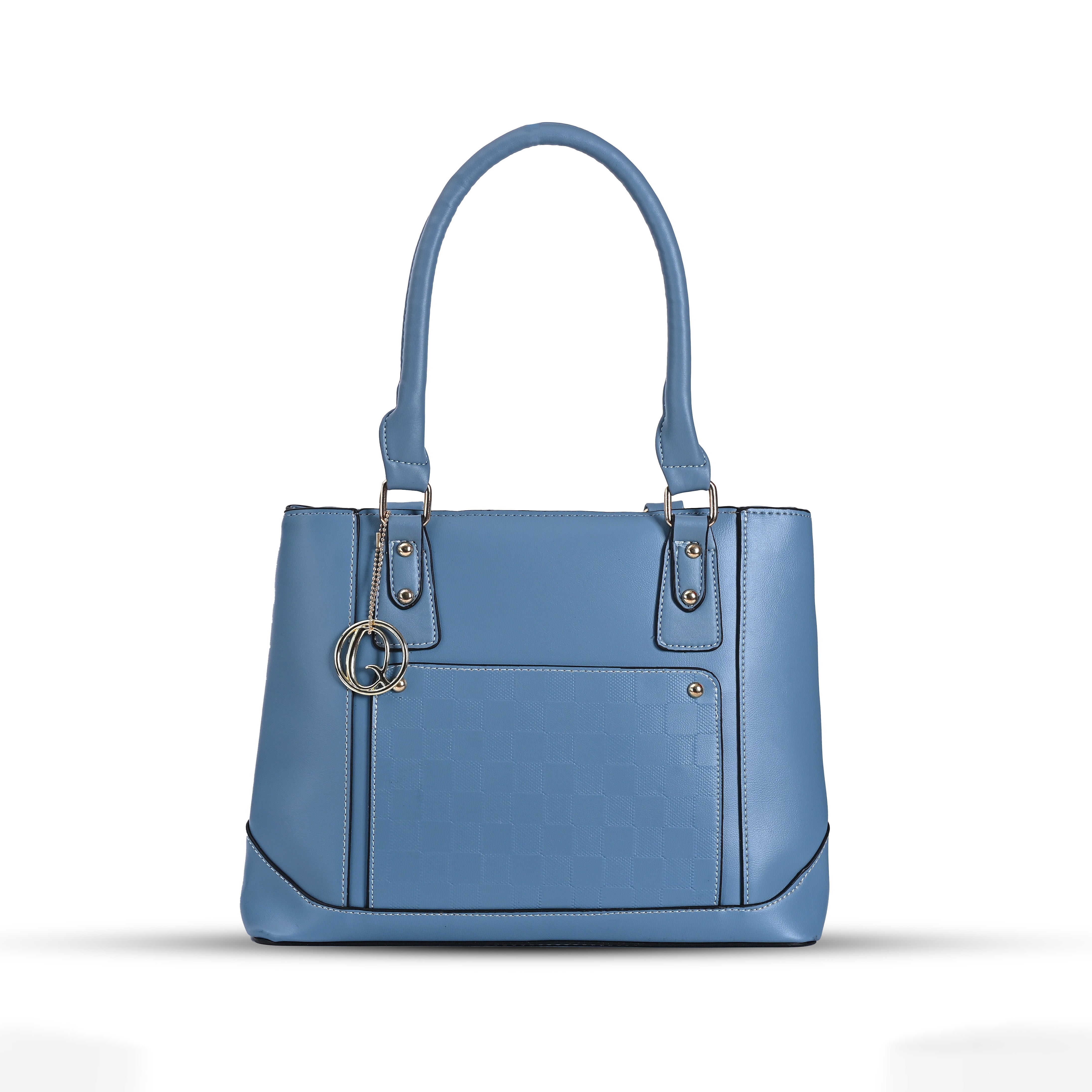 QIARRA Women's Sky Blue Small Satchel Bag- Stylish, Casual, Daily Handbag, Purse For Women VB8080
