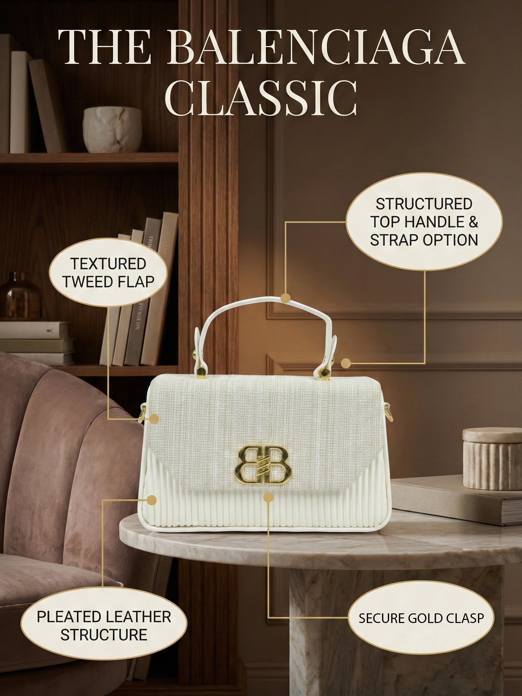 Ajanta Stylish Shimmery Design Women’s Sling bag with Detachable Strap