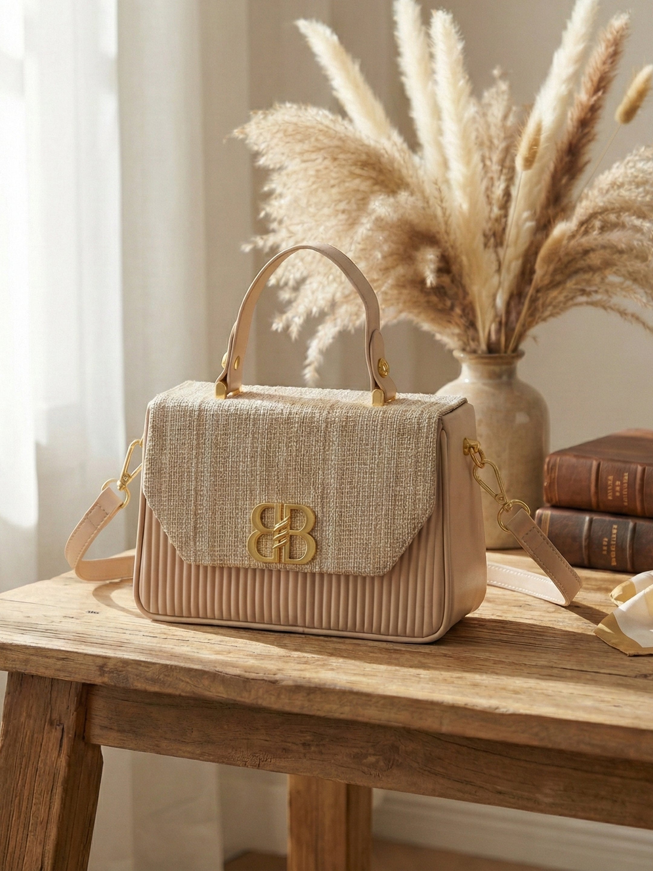 Ajanta Stylish Shimmery Design Women’s Sling bag with Detachable Strap