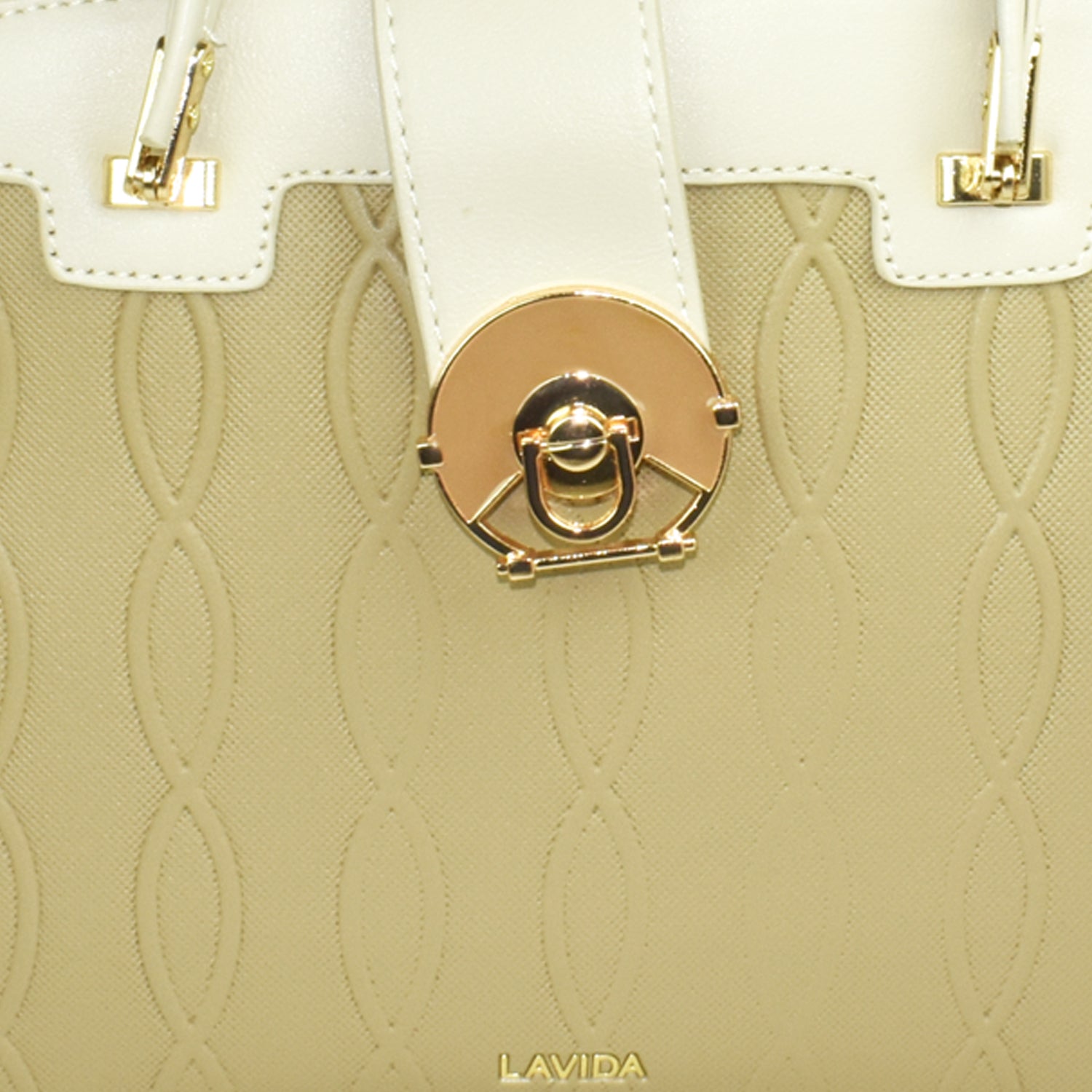 QIARRA by Ajanta Beige Synthetic Sling Bag for Women | 2 Compartments | Buckle Lock | Zipper Chains | Handle Detachable Sling Strap-VB8017