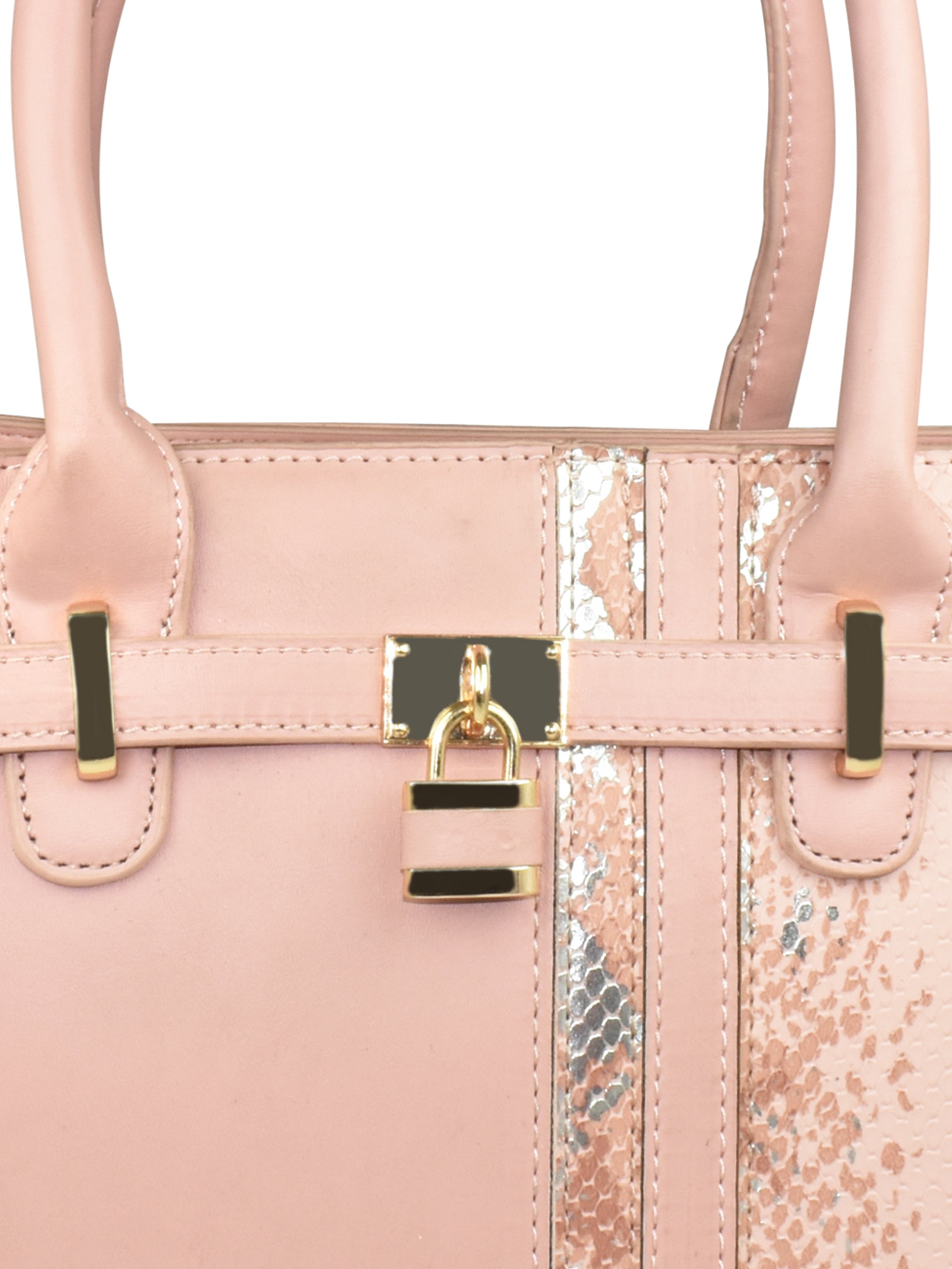 Ajanta Premium Satchel Handbags for Travel and Work (PEACH)