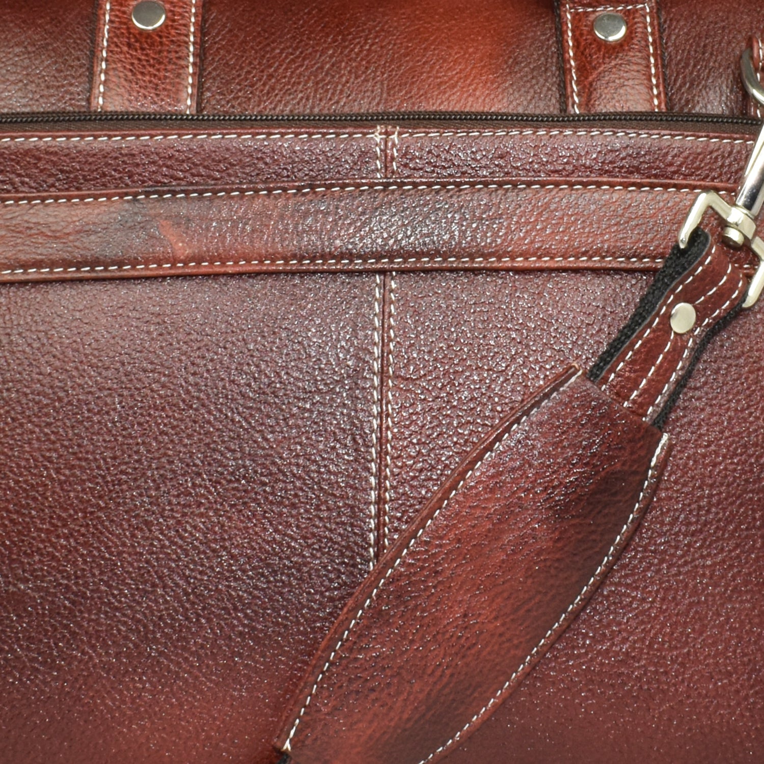 AJANTA 14.5-Inch Premium Leather Laptop Messenger Bag, Durable Office Briefcase with Adjustable Shoulder Strap for Men JB5001