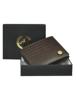 Ajanta Men Brown Bi-Fold Leather Wallet MW5009