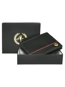 Ajanta Men Black Bi-Fold Leather Wallet MW5011