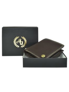 Ajanta Brown Leather Wallet for Men, 4 Card Slot MW5012
