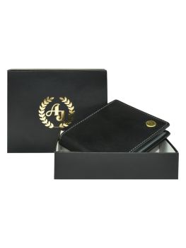 Ajanta Men Casual, Formal, Ethnic Black Genuine Leather Wallet MW5013